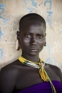 Omo Valley, Ethiopia, 08/2012; A Kara woman in the Omo Valley. @Steve McCurry